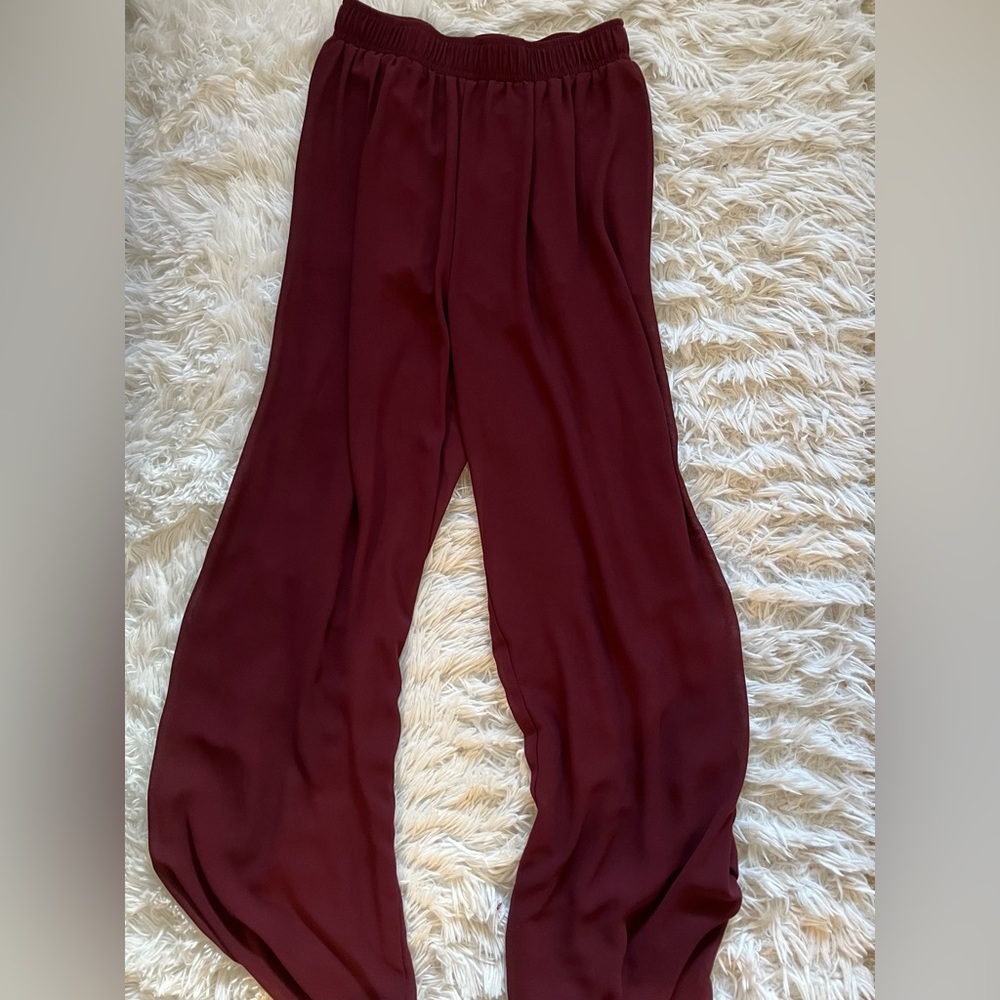 Size S F21 Sheer Palazzo pants